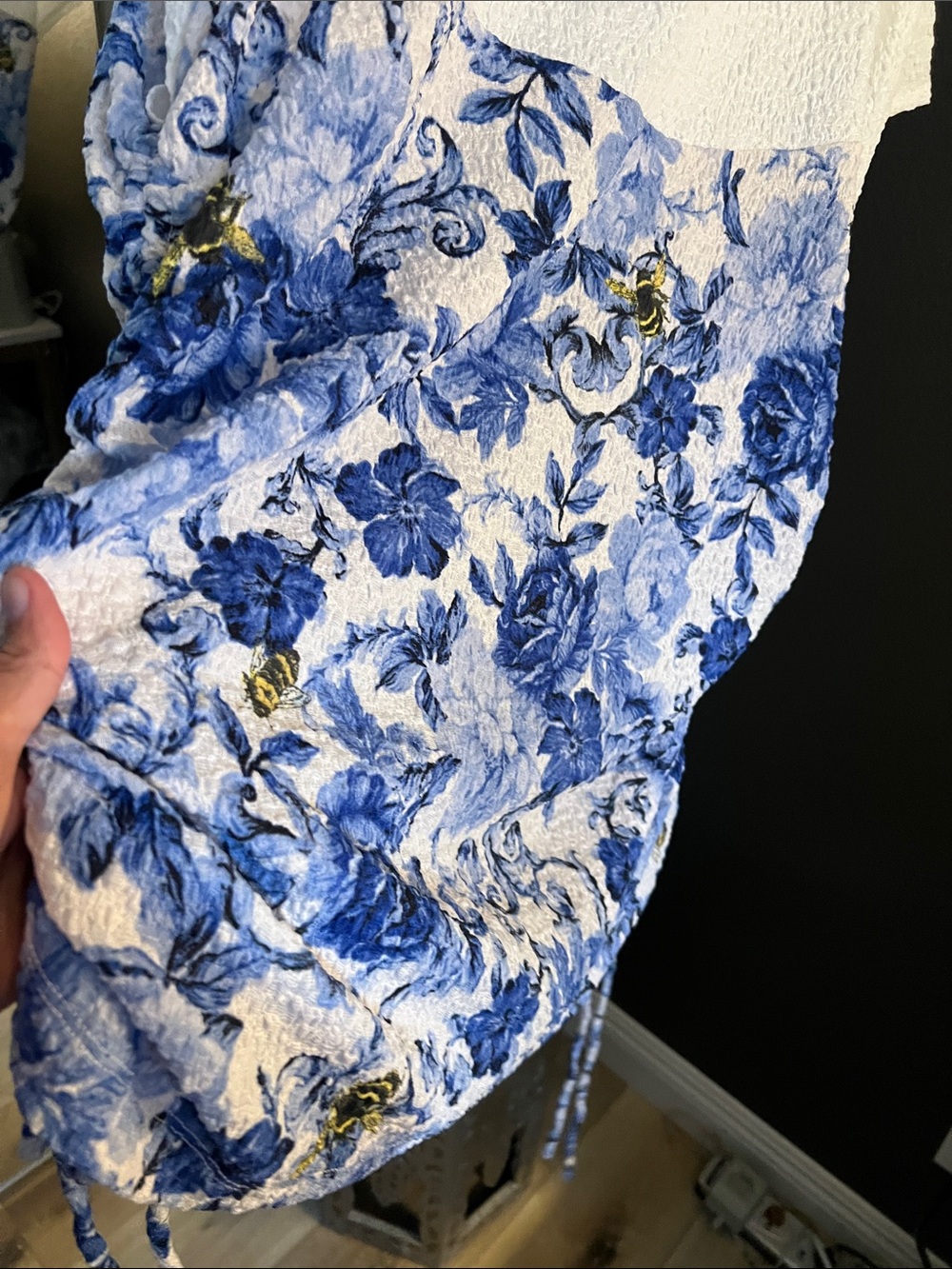 NWT. Anthropologie, Maeve, 3X, White & Blue Floral w/ Corset inlay - Picture 10 of 10